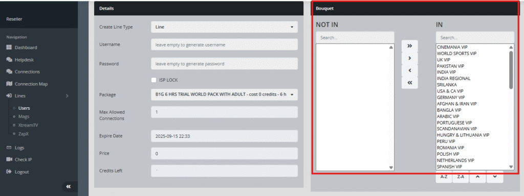 IPTV subscription m7