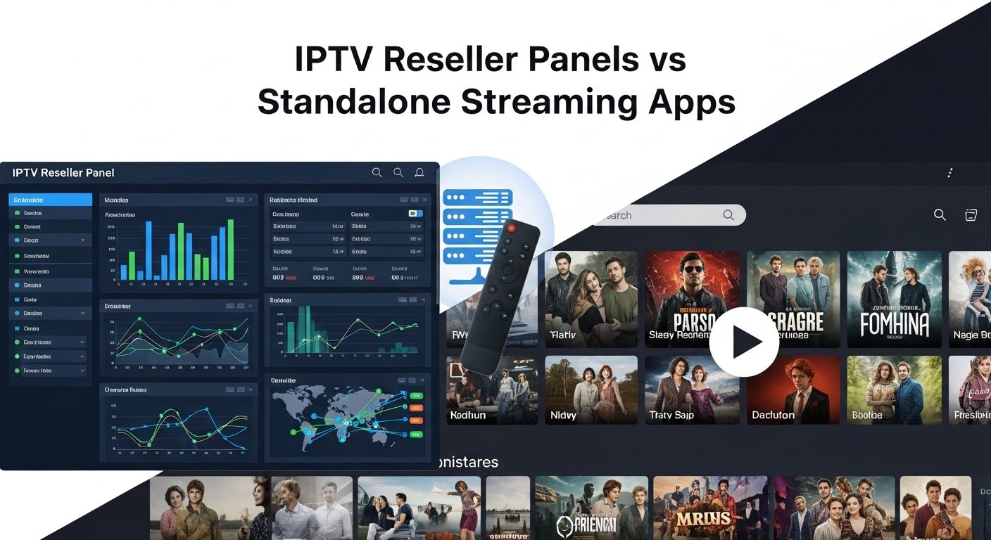 IPTV reseller panel vs IPTV app