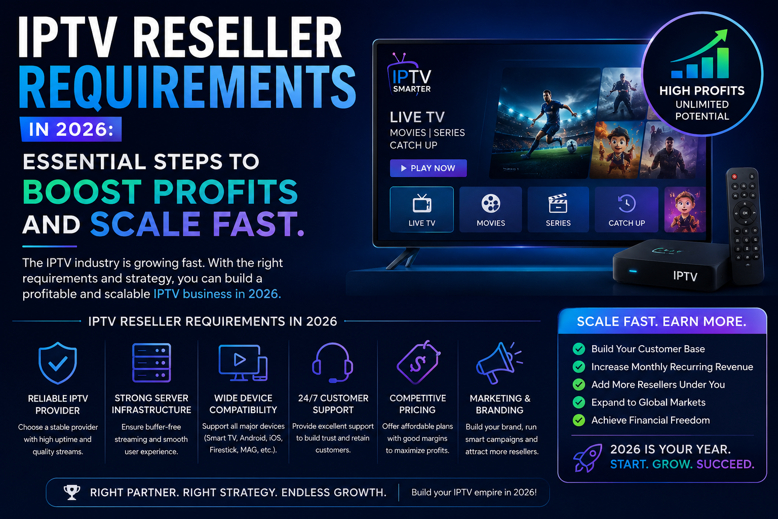 IPTV Reseller Requirements 2026