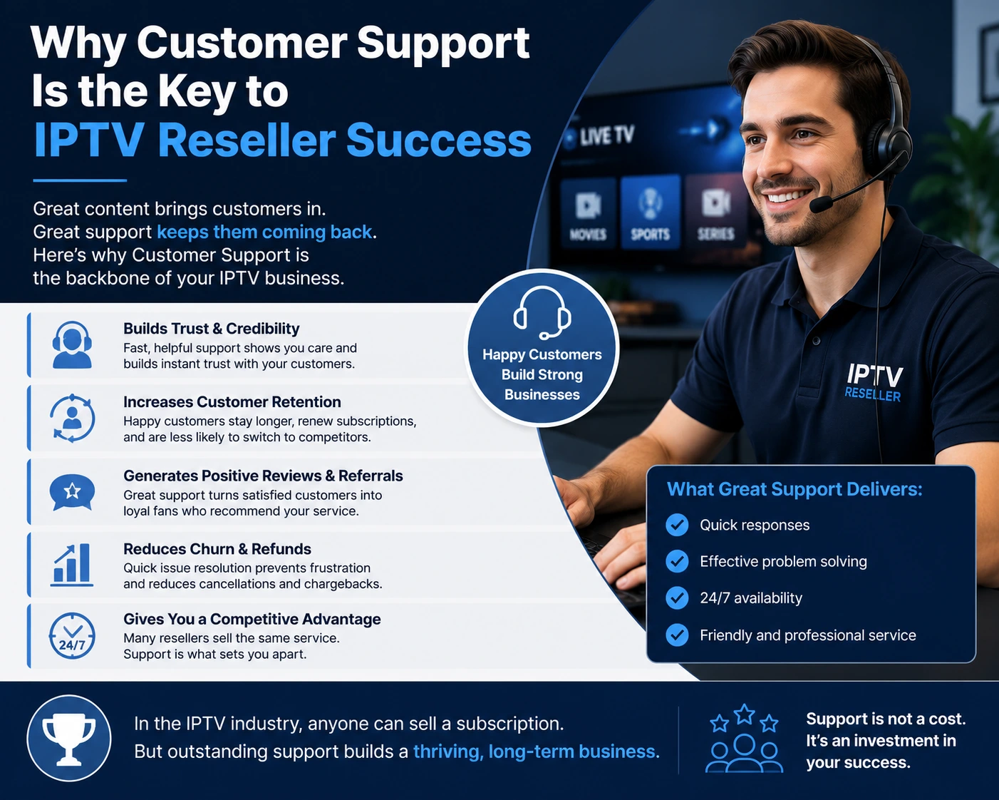 Customer Support IPTV Success