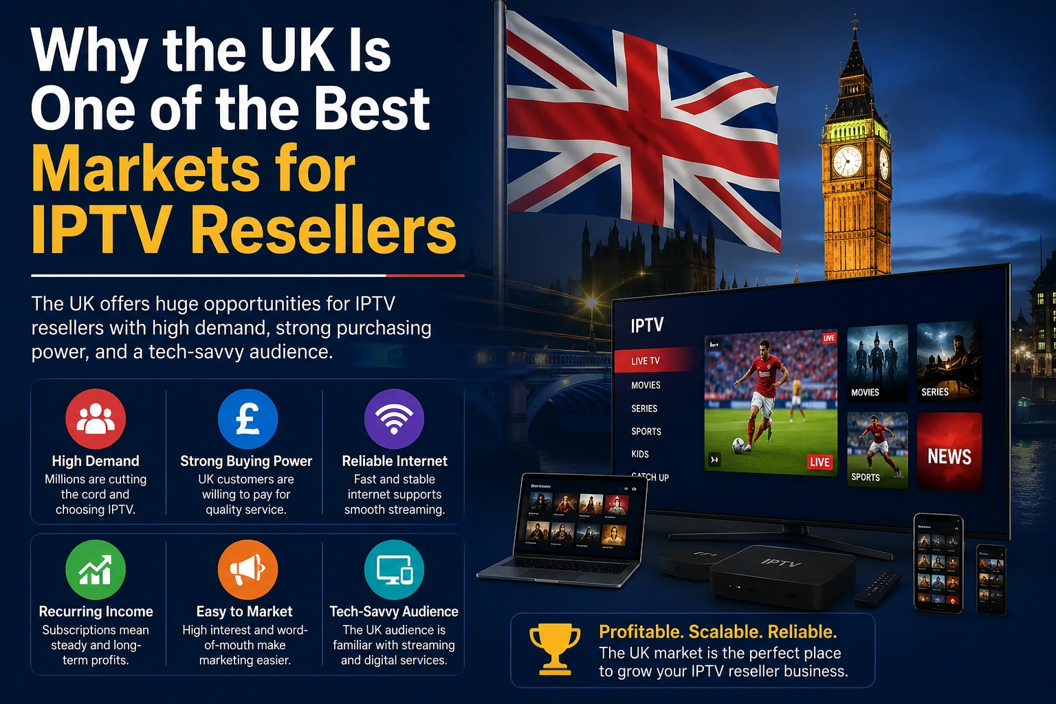 Profitable UK IPTV Business