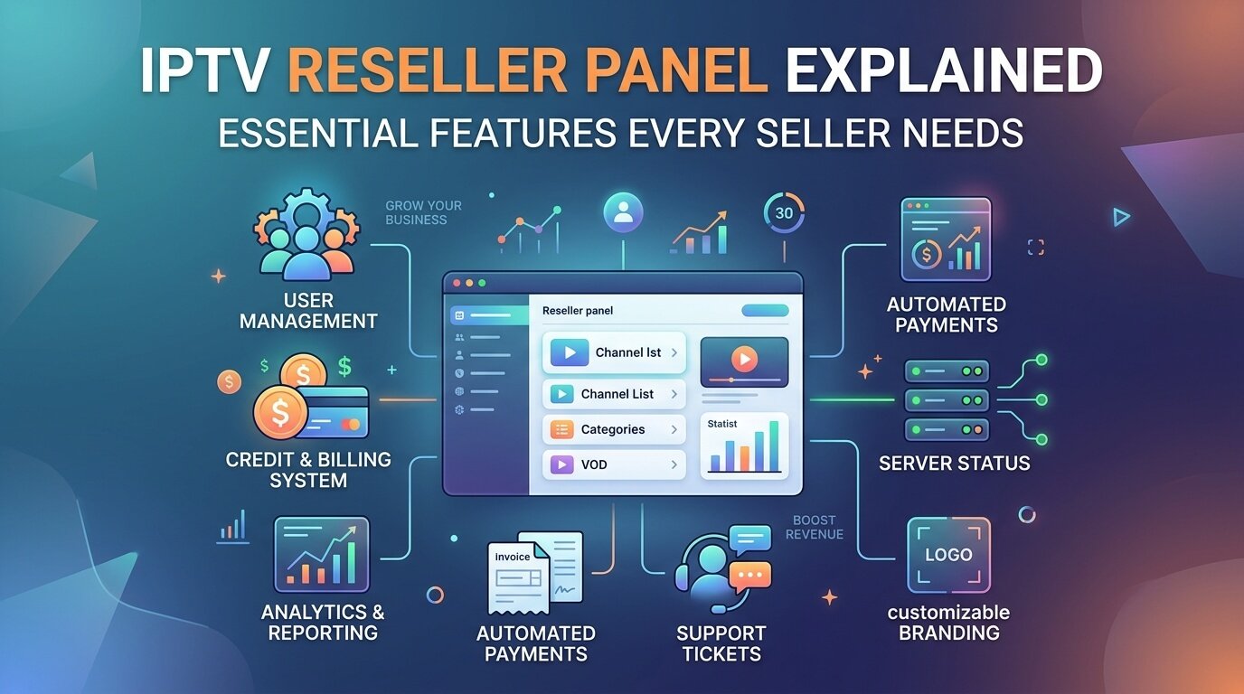 IPTV Reseller Panel Features